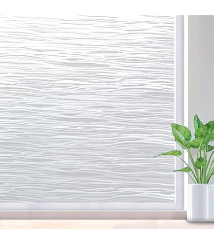 DUOFIRE Window Film Privacy Window Film Frosted Glass Film