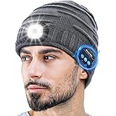 ZOOI Valentines Day Gifts for Him Men LED Bluetooth Beanie for Men, Mens Valentines Day Gifts, Mens Dad Gift Cool Gadgets