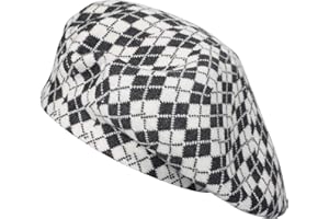 ZLYC French Beret hat, Reversible Solid Color Knit Warm Beret Cap for Womens Girls