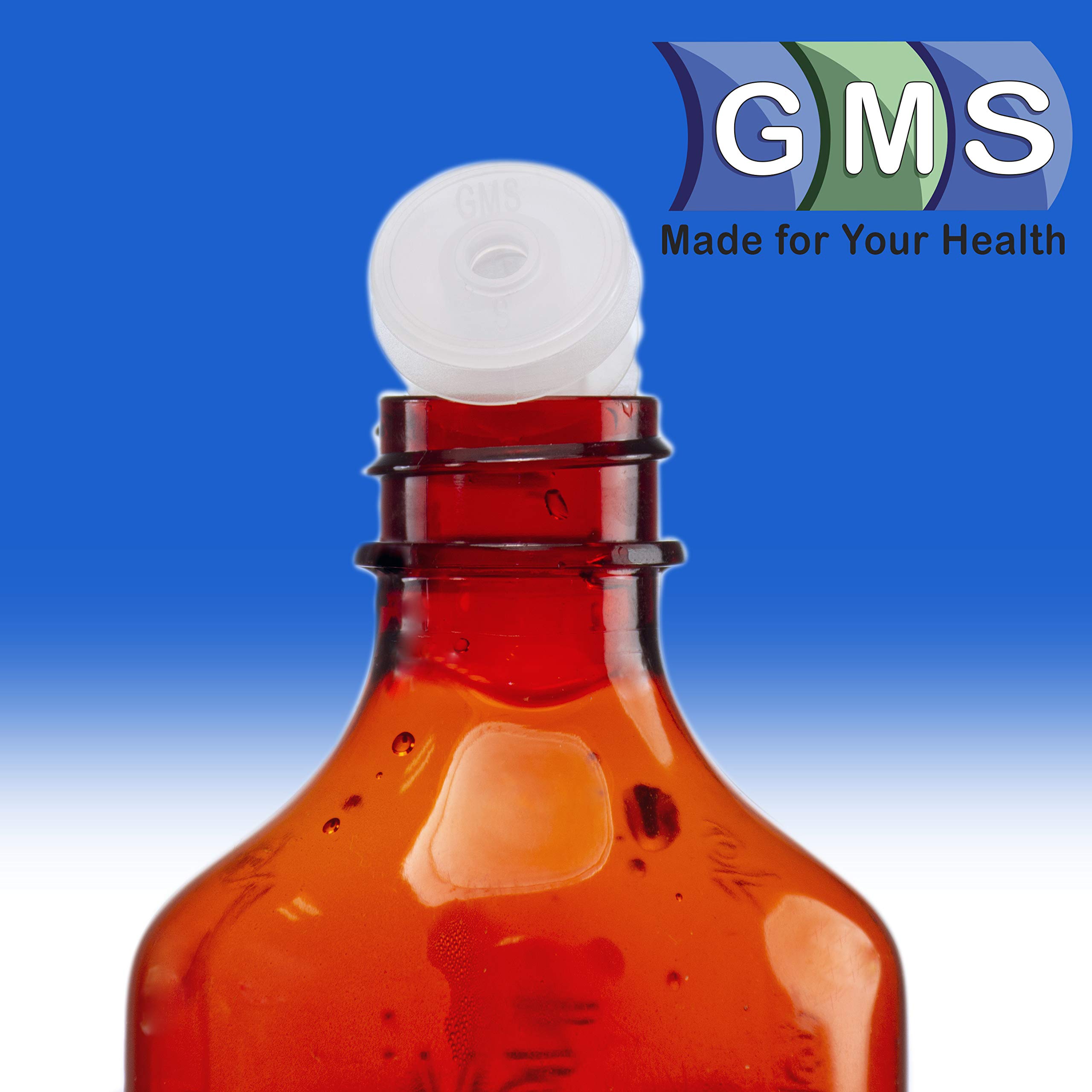 GMS Press in Bottle Adapter Plug for Oral Medication Syringes and Liquid Medication Reusable