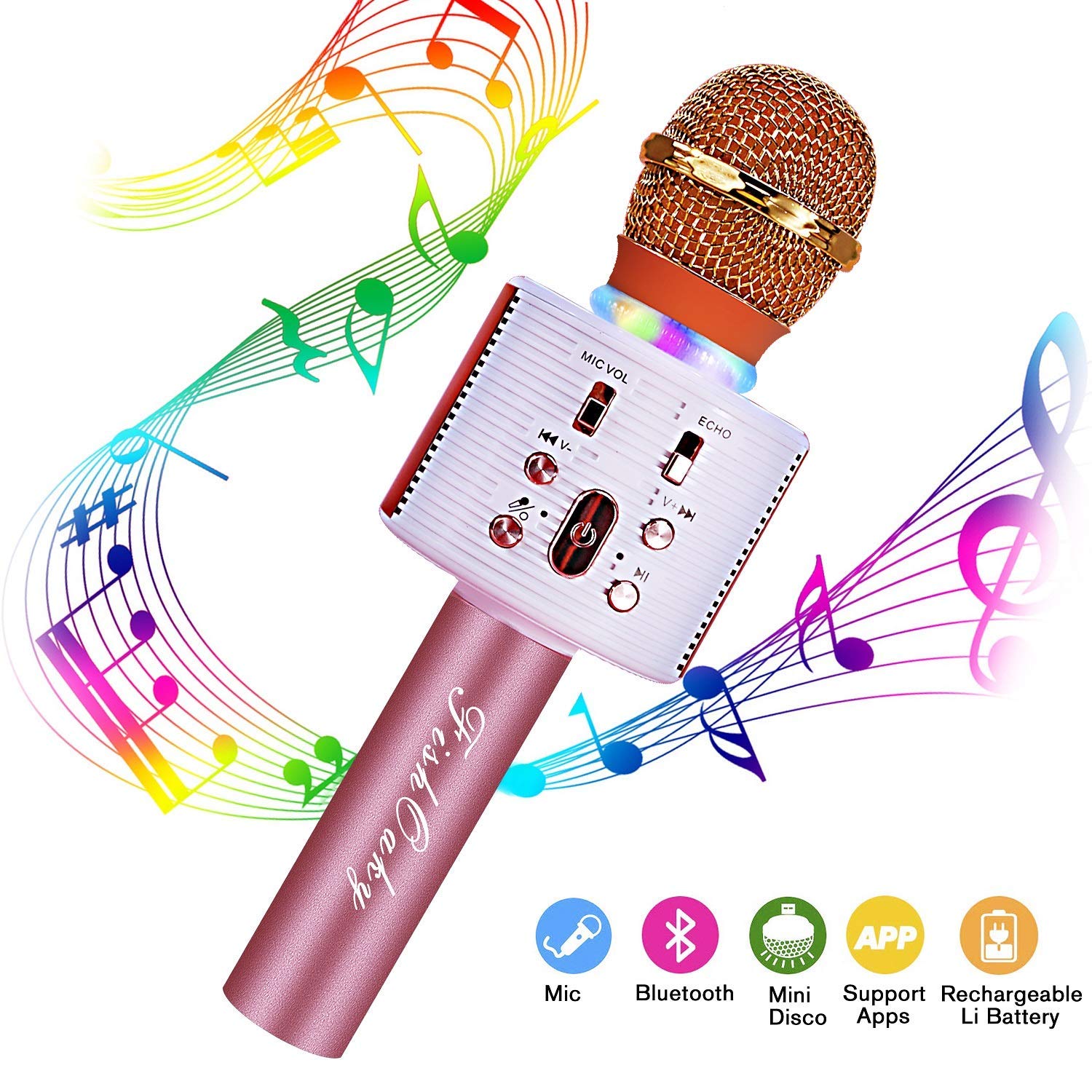 Музыкальный микрофон. Kids karaoke machine портативный bluetooth динамик с микрофоном. беспроводной микрофон bluetooth speaker music sing. микрофон колонка lol. караоке микрофон со стойкой детский lol.