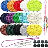 Luckkyme 30 Pack Replacement Drawstrings Drawcords for Pants Sweatpants Hoodies Scrubs Jackets Shorts, with 3 Pieces Drawstring Threader Tool 53" Long