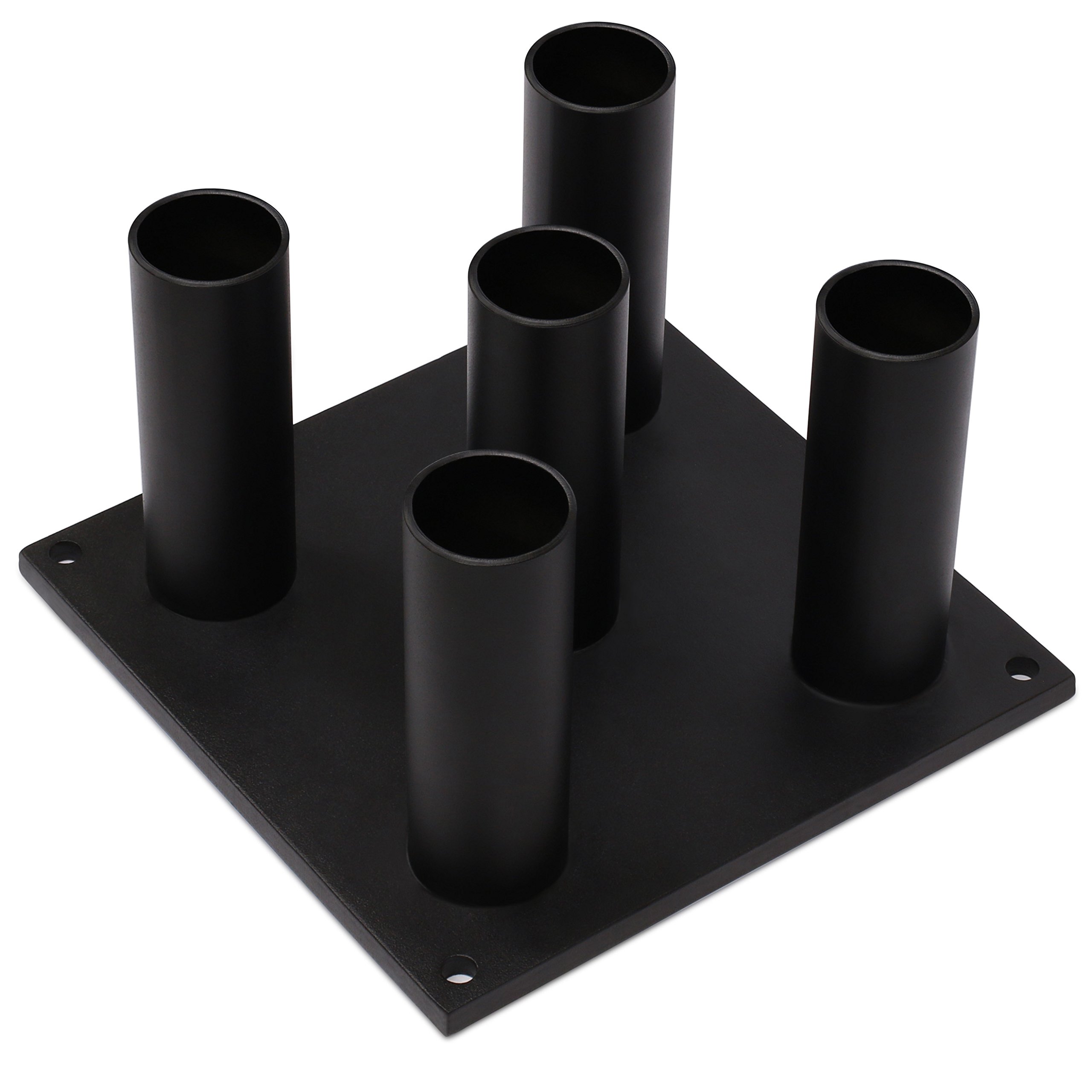 Yes4All Barbell Holder Vertical Storage Rack for Olympic Bar 5 Bar Black eBay