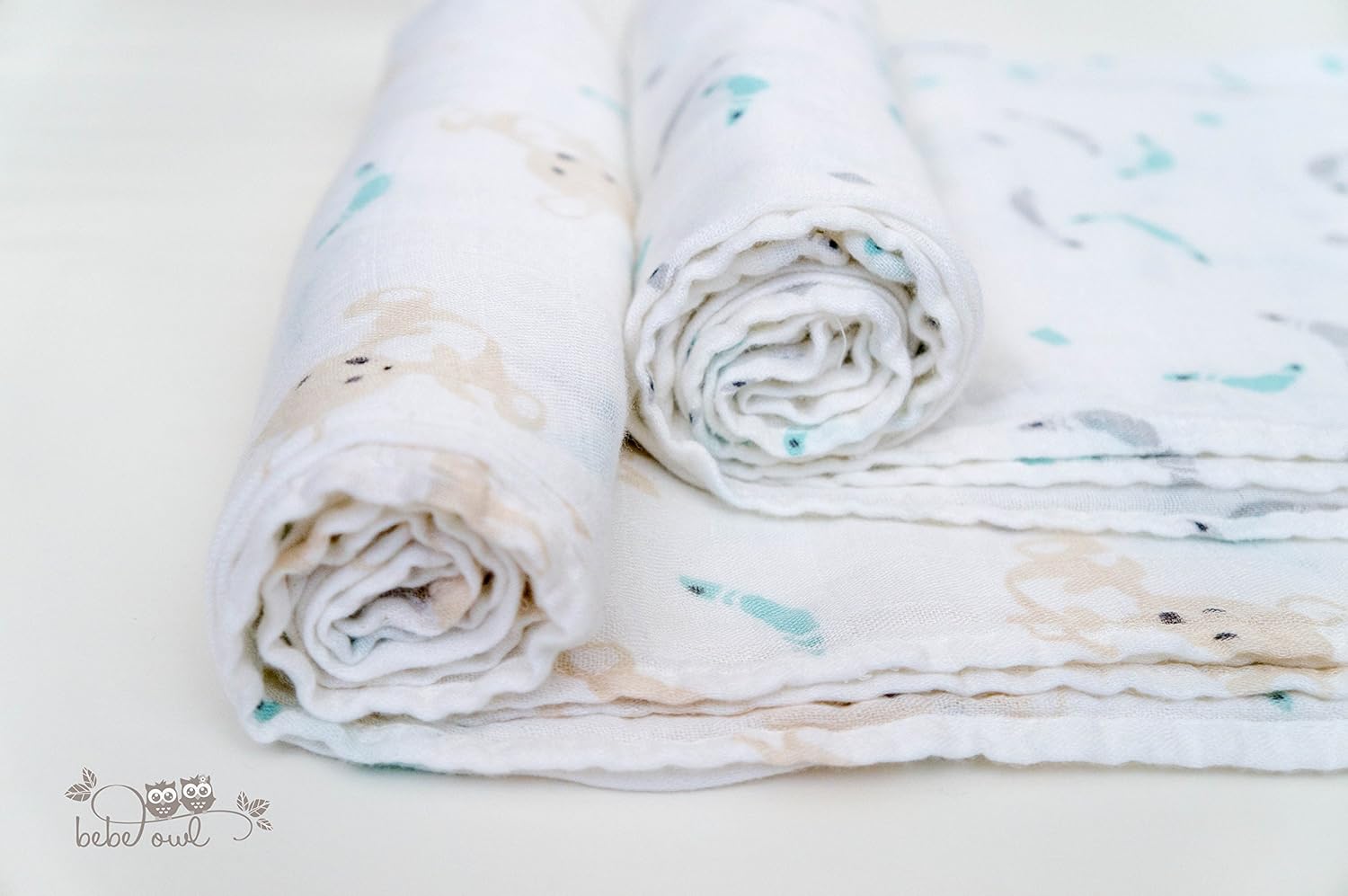 Cbis Cl Outback Adventures Collection Set Of 2 Large Swaddle Wraps For Newborn Baby Boy Or Girl Ultra Soft Bamboo Muslin Swaddle Blankets By Bebe Owl Kids Home Store Kids Home Store