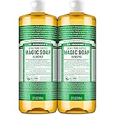 Dr. Bronner's Magic Soap - Pure-Castile Liquid Soap (Almond, 32 ounce, 2-Pack) - Regenerative Organic Certified Oils, 18-in-1