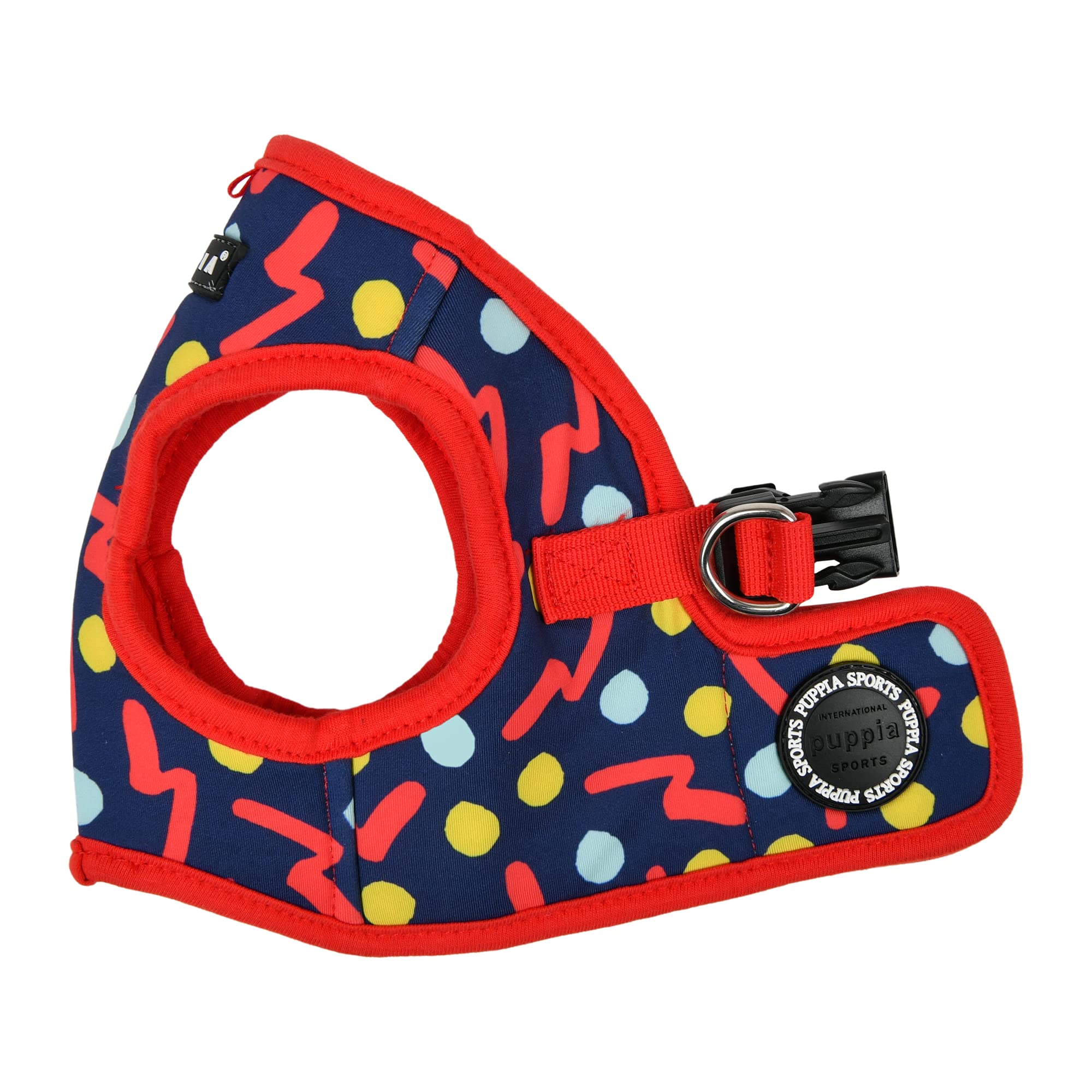 Puppia FETE Step-in Vest Dog Harness No Choke No Pull Walking Training for Small and Medium Dog - RED - M