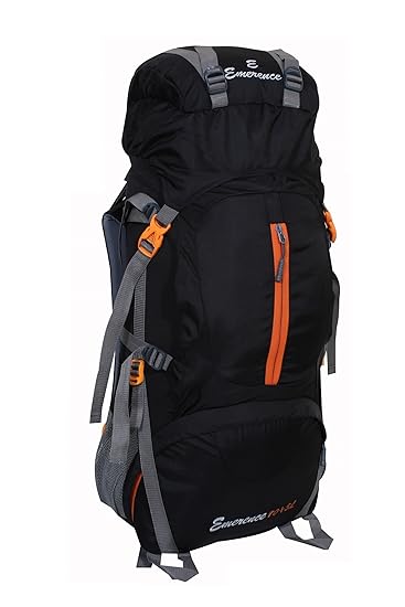 Emerence Polyester 75 Ltr Black Trekking Backpack