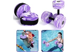 Jellydog Toy Water Aerobics Set for Aquatic Exercise, New Upgrade Aquatic Exercise Dumbbells and Foam Swim Aquatic Cuffs with Detachable Velcro, Aquatic Fitness Equipment for Water Workouts