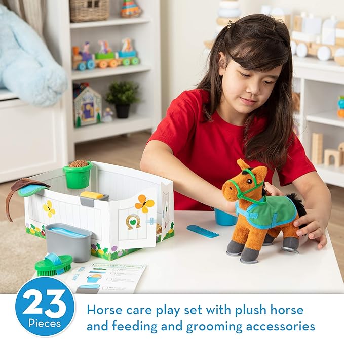 melissa and doug horse care playset