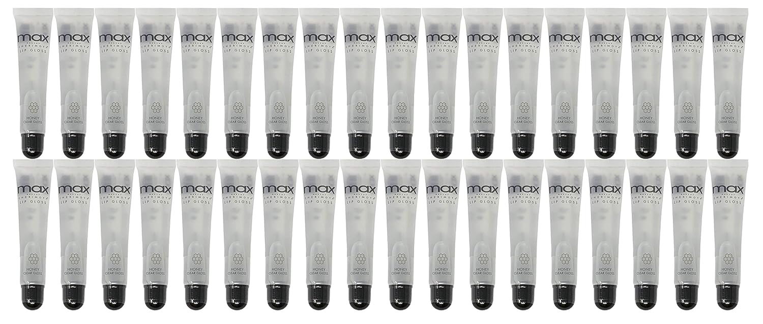 (36Pack) MAX Makeup Cherimoya Lip Polish HONEY Clear Gloss