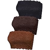Boao 3 Pieces Women's Floral Lace Tube Top Bandeau Strapless Bras Seamless Stretchy Chest Wrap