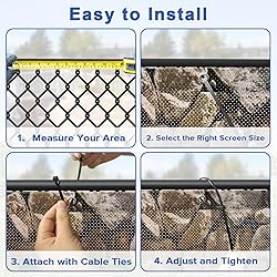 UPGRADE 3'x1'Customized PVC Privacy Fence Screen
