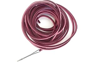 Analys CC Genuine Leather Shoelaces with Lacing Needle