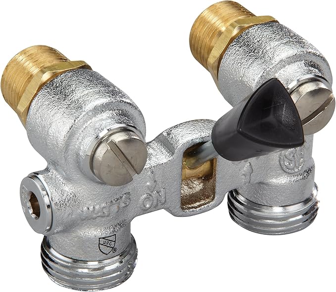 Watts 2TM2SC DuoCloz Manual Washing Machine Shutoff Valve with Satin