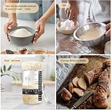 Eidoct Sourdough Starter Jar Kit 730ml with Aluminum Lid & Accessories view 5
