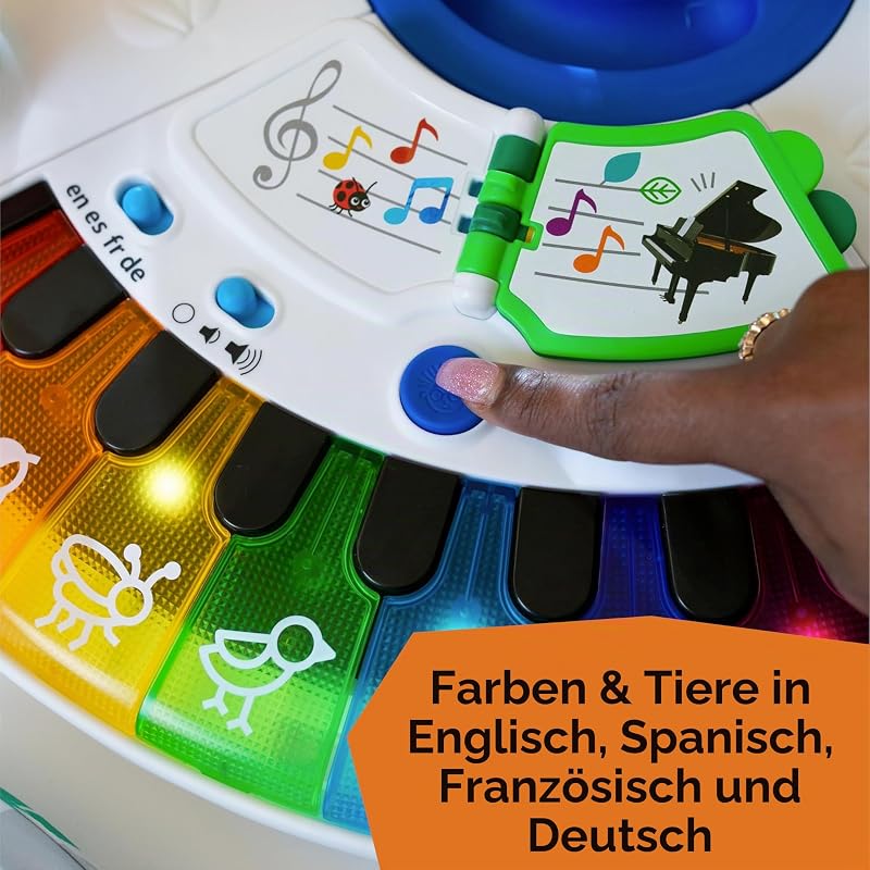 , Around We Grow 4-in-1 Spieltisch & Lauflernhilfe mit Lichtern & Musik, Lauflernwagen mit Spielstation,15 Aktivität Spielzeug, 360° drehender Sitz, höhenverstellbar, Kinder ab 6 Monaten