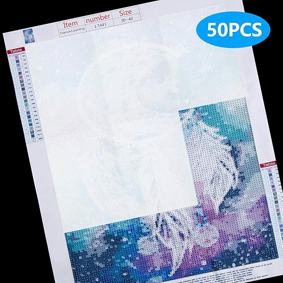 Amazon.com: 50 Pieces 5D Diamond Painting Release Paper Non-Stick