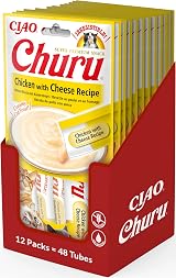 INABA Ciao Churu Sticks Cat Treats Chicken & Cheese 12 Pack 48g x14g