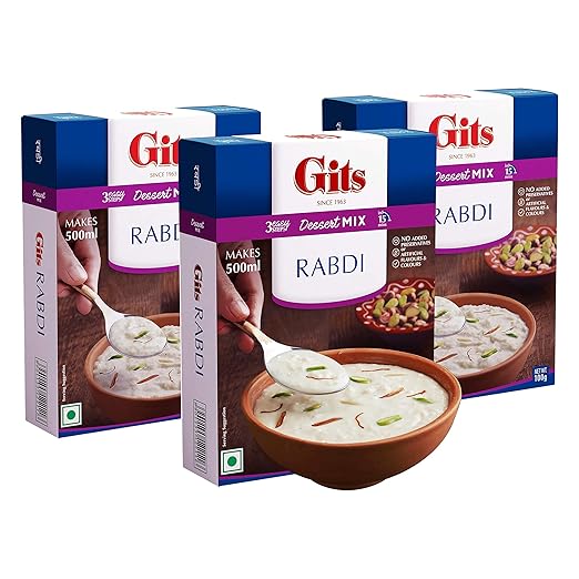 Gits Instant Rabdi Dessert Mix, 100g (Pack of 3)