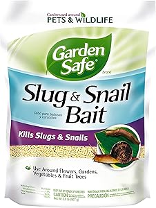 Garden Safe HG-4536 Slug & Snail Bait, Granules, 2-Pound, 6-Pack, Case Pack of 6, Brown/A