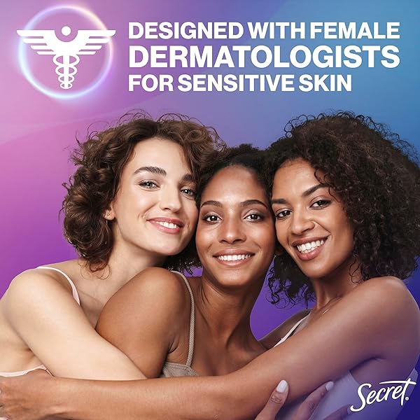 SECRET WHOLE BODY DEODORANT STICK FOR WOMEN, LILAC & WATERLILY SCENT, ALUMINUM FREE DEODORANT STICK, 72 HR ODOR PROTECTION, 2.4 OZ