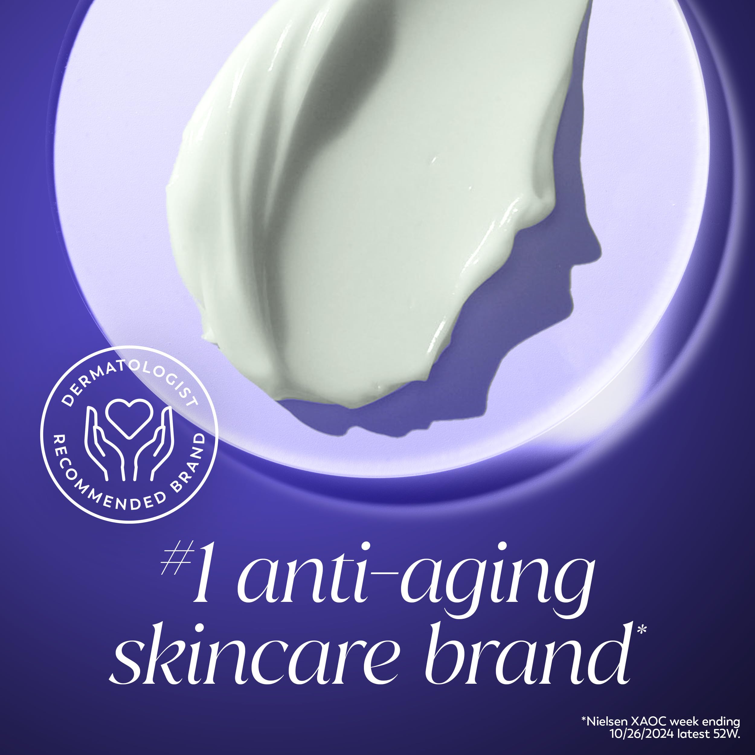 Olay Retinol Night Cream for Women, MAX, Anti-Aging Face Moisturizer, Fragrance-Free, Gift for Women, Non Greasy - Anti-Wrinkle, Hydrating Skin Care - Triple Collagen Cream, Niacinamide, 1.7oz