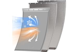 MIAOTONG 3-Flap Extra Large Dog Door Replacement Flap with Screws,Compatible with PetSafe Freedom Doggie Doors PAC 11-11040,13 1/8" X 24 7/8",Pet Door Replacement Flap for Extreme Weather Resistance-20 to120°F