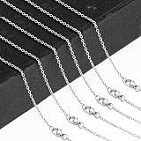 Mozeat Lens 20pcs Stainless Steel Necklace Chains 1.5mm 45cm Silver view 6