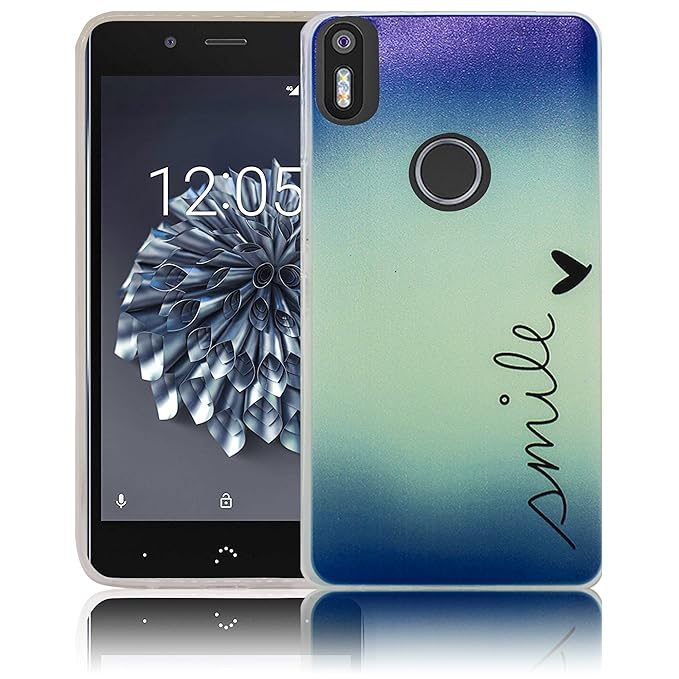 bq Aquaris X5 Plus Passend Smile Handy-Hülle Silikon - staubdicht, stoßfest & leicht - Smartphone-Case