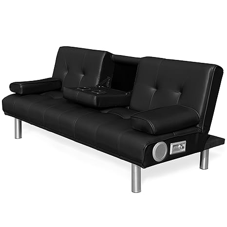 Cherry Tree Furniture Acrux 3 Seater Sofa Bed Sleeper Sofa Black