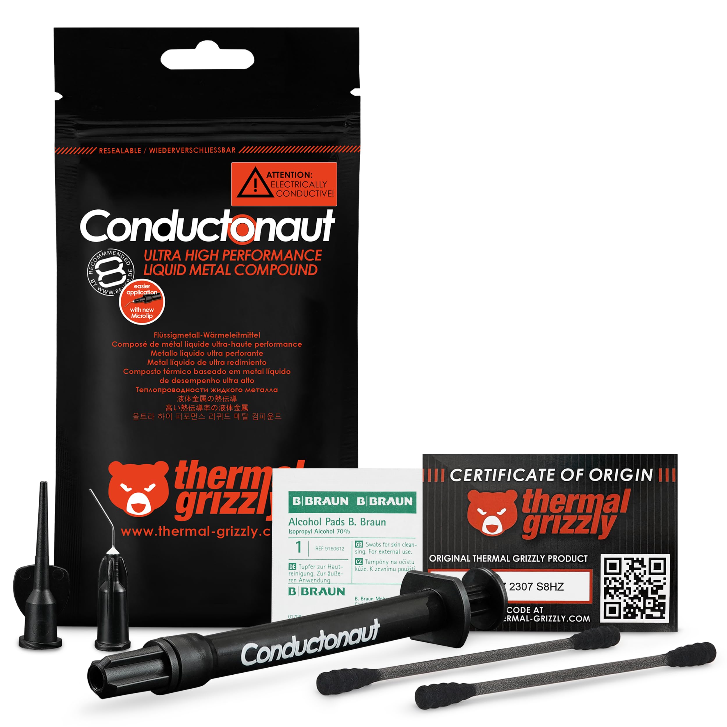 Thermal Grizzly Conductonaut Pâte thermoconductible