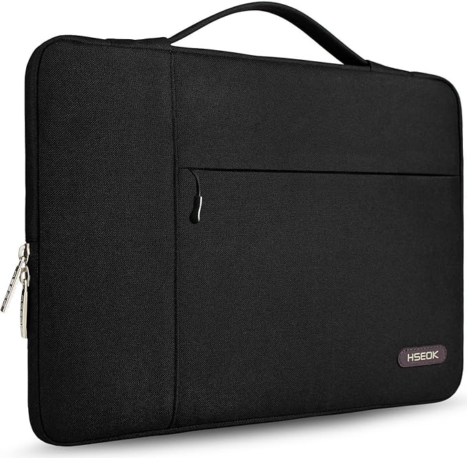 HSEOK 15,6 Zoll Aktentasche Laptop Handtasche Hülle Tasche, Stoßfeste Wasserdicht PC Sleeve kompatibel mit 15,4 Zoll MacBook 