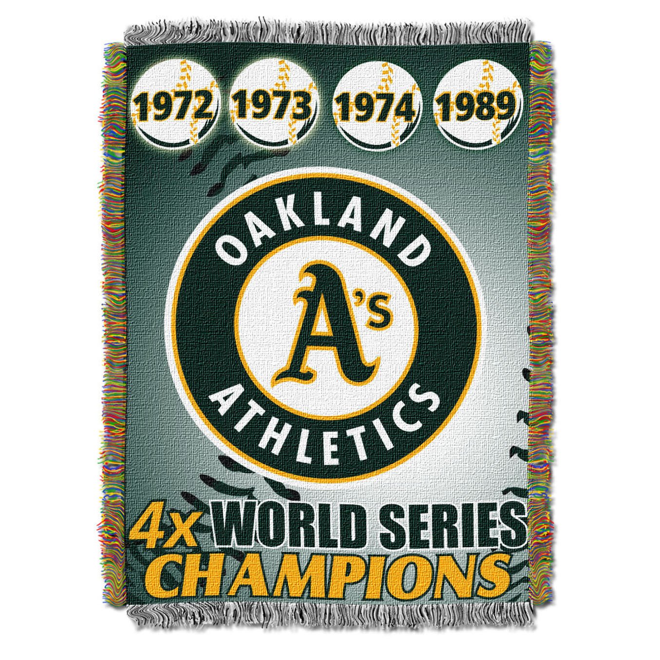 Officially Licensed MLB Commemorative Woven Tapestry Throw Blanket Soft Cozy Washable Throws Bedding 48 x 60