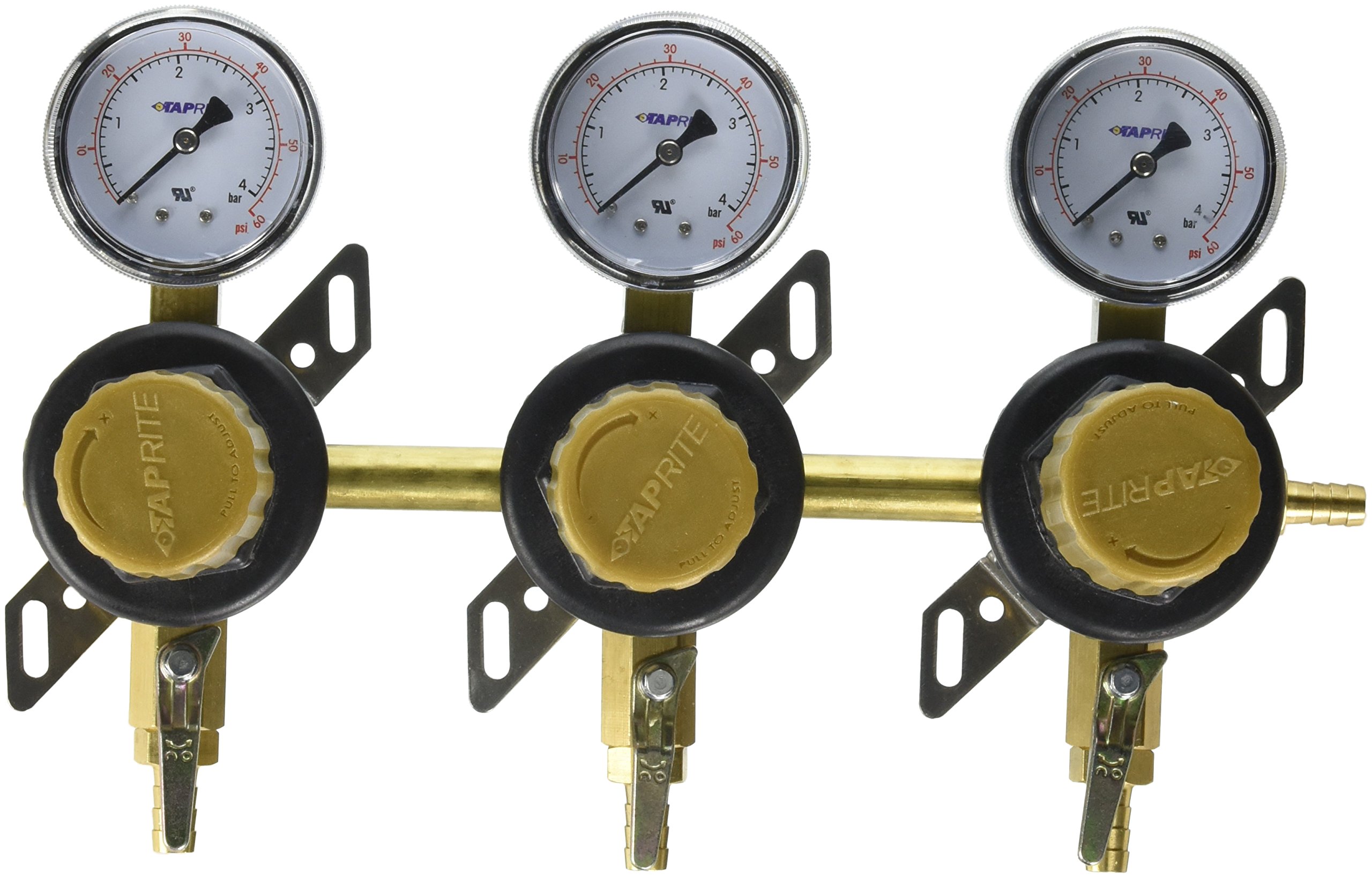 Photo 1 of Taprite 3 Way Secondary CO2 Regulator, Brass