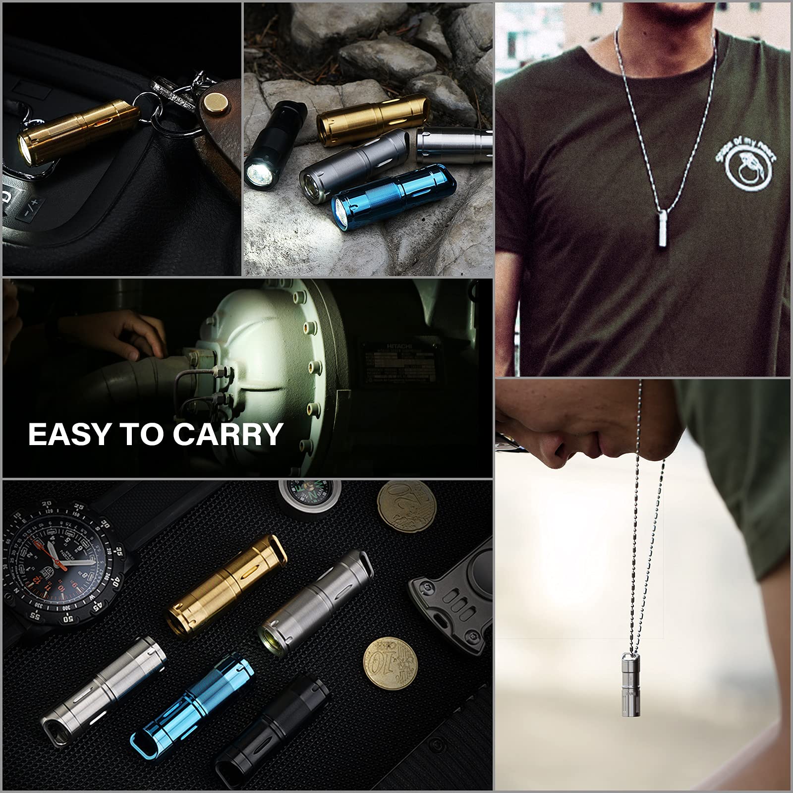 MecArmy X2S Stainless Steel LED Flashlight, Mini