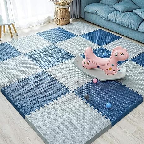 Amazon タイルカーペット プレイマット ジョイント 足音軽減 安心 ノンホルムアルデヒド 掃除簡単 水洗い可 タイルマット カーペット パズルマット 30 1 2 24 チェアマット フロアマット すべり止め 厚手 プレイマット カラー ベビー 北欧 キッズ マット ジョイント