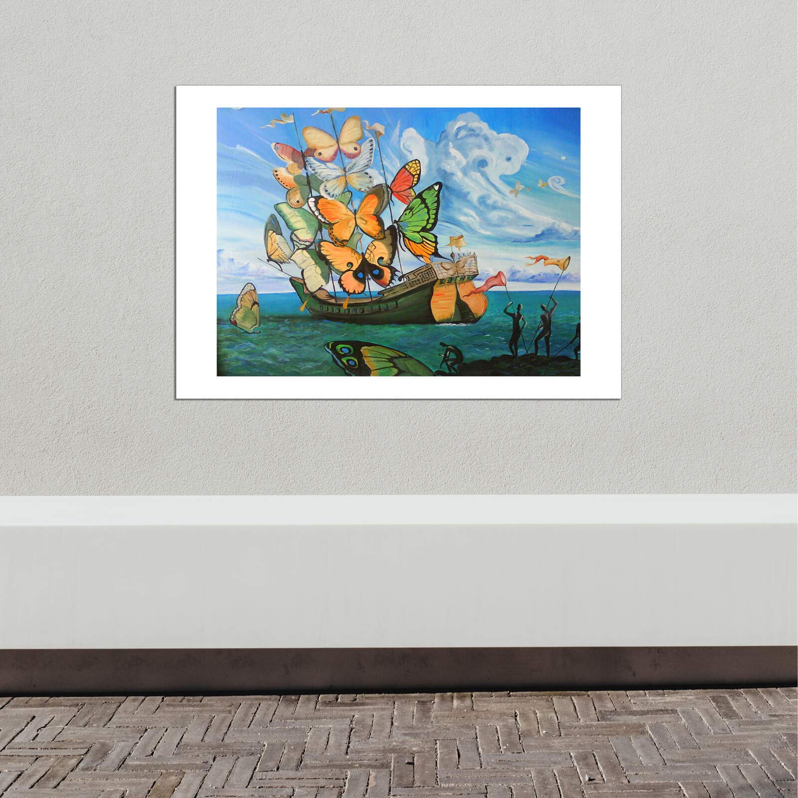 Salvador Dali Butterfly Sailboat