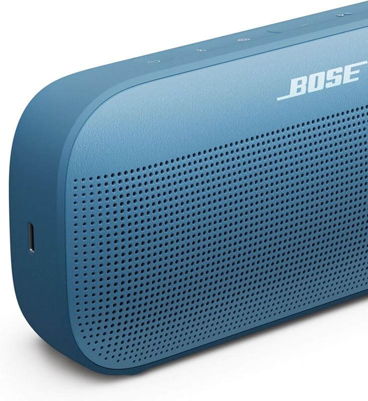 Coluna Bluetooth portátil SoundLink Flex SE (2.ª geração), pequena coluna portátil sem fios para exteriores com áudio Hi-Fi, até 12 horas de autonomia, impermeável e à prova de pó, Blue Dusk