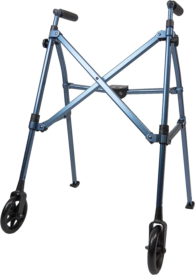 Able Life Space Saver Walker, Lightweight Folding 2 Wheeled Walker
