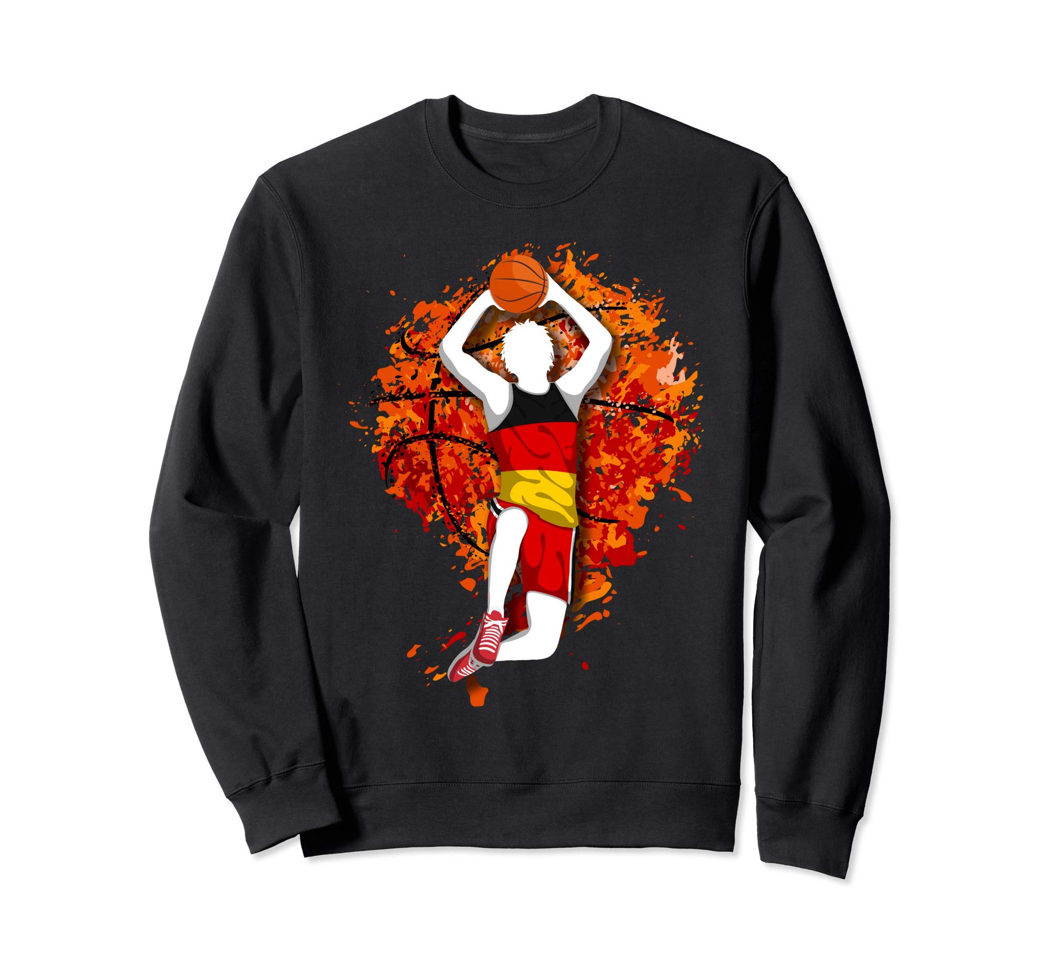 Germany Basketball German National Flag Mid Air Slam Dunk Sweatshirt