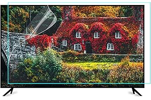 BU TV Screen Protectors 65 inch Anti Glare TV Screen Film with Blue Light Filter, Glare Reducer for TV, Indoor Outdoor Anti Glare Shield Anti Glare Film for 65 TV Screen