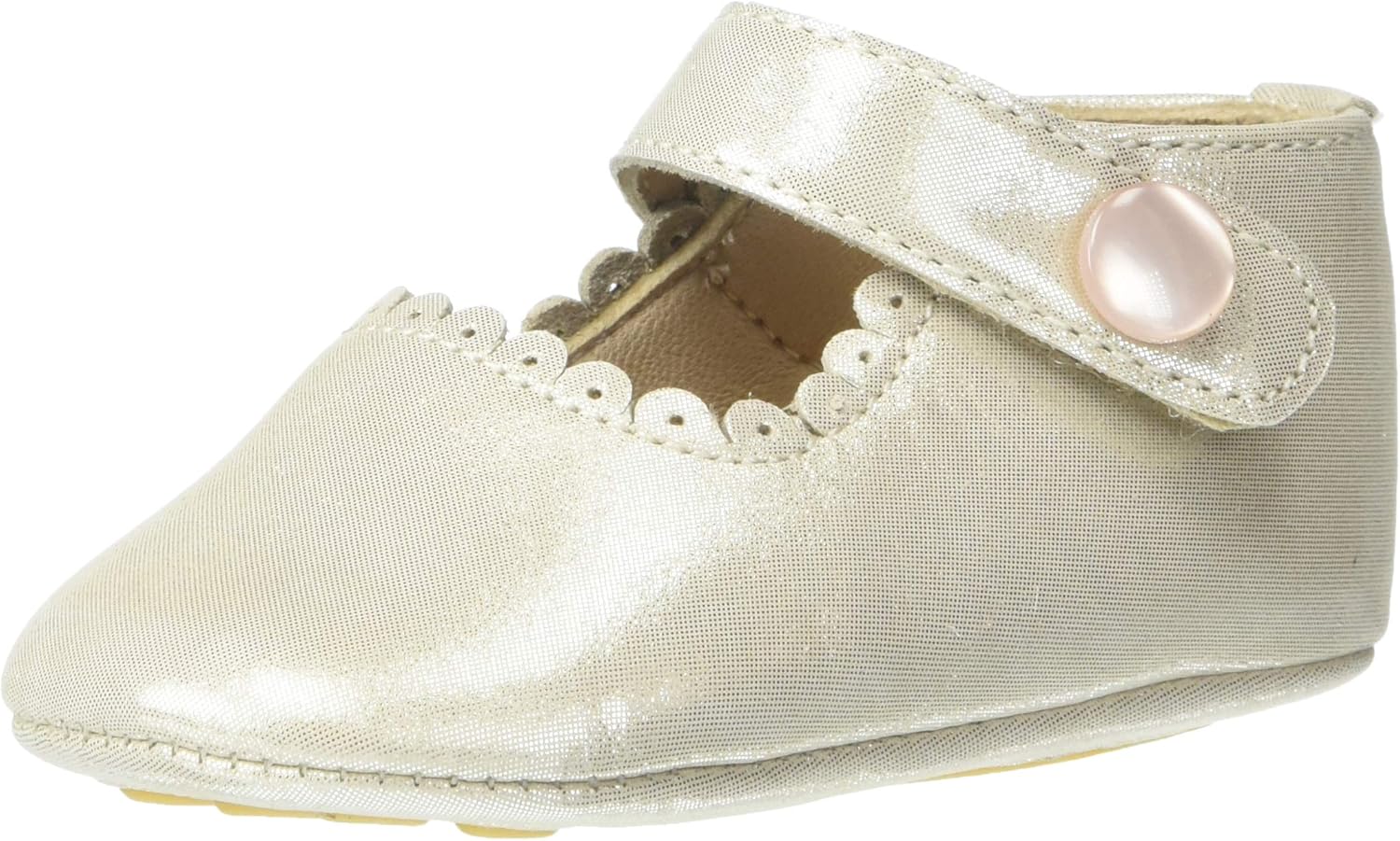 Elephantito Baby Girls European Crib Shoe, Suede Talc, 4 Infant Amazon