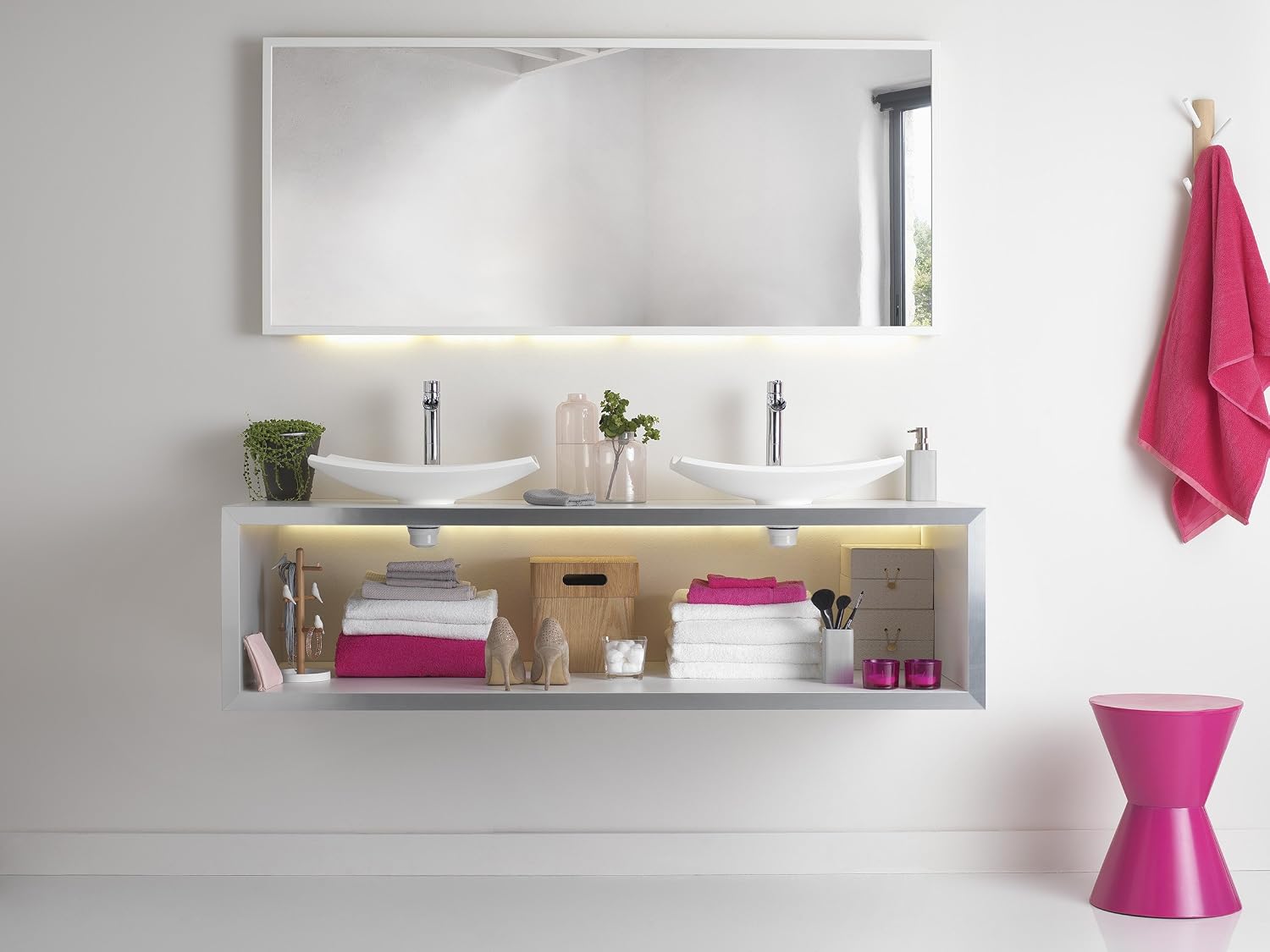 Wirquin 30721530 XS Pure, Ultra-Compact Complete Set for washbasin ø32 (Quick Clac), Chrome-Plated, Norme - Image 5