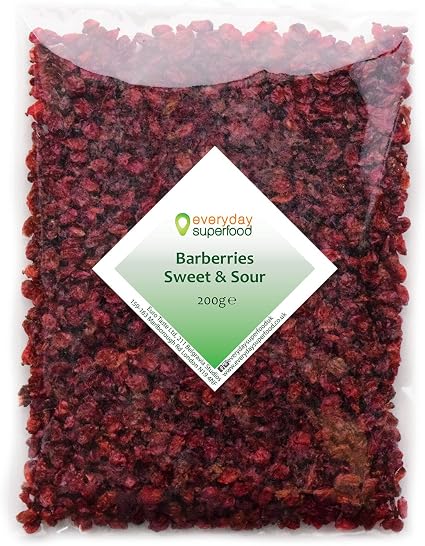 Dried Barberries 200g Natural Raw Premium Quality Barberry A Great Dried Cranberries Alternative Amazon Co Uk Grocery