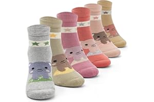 Boys Winter Socks Kids Warm Socks Thicken Thermal Crew Socks for Boys 6 Pairs