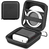 FINPAC Hard Case for MacBook Charger, Small Electronic Organizer Bag for MacBook Power Adapter, Portable Pouch Travel Storage for Laptop Accessories, Magic Mouse, USB Drives, GoPro, Gadgets - Black