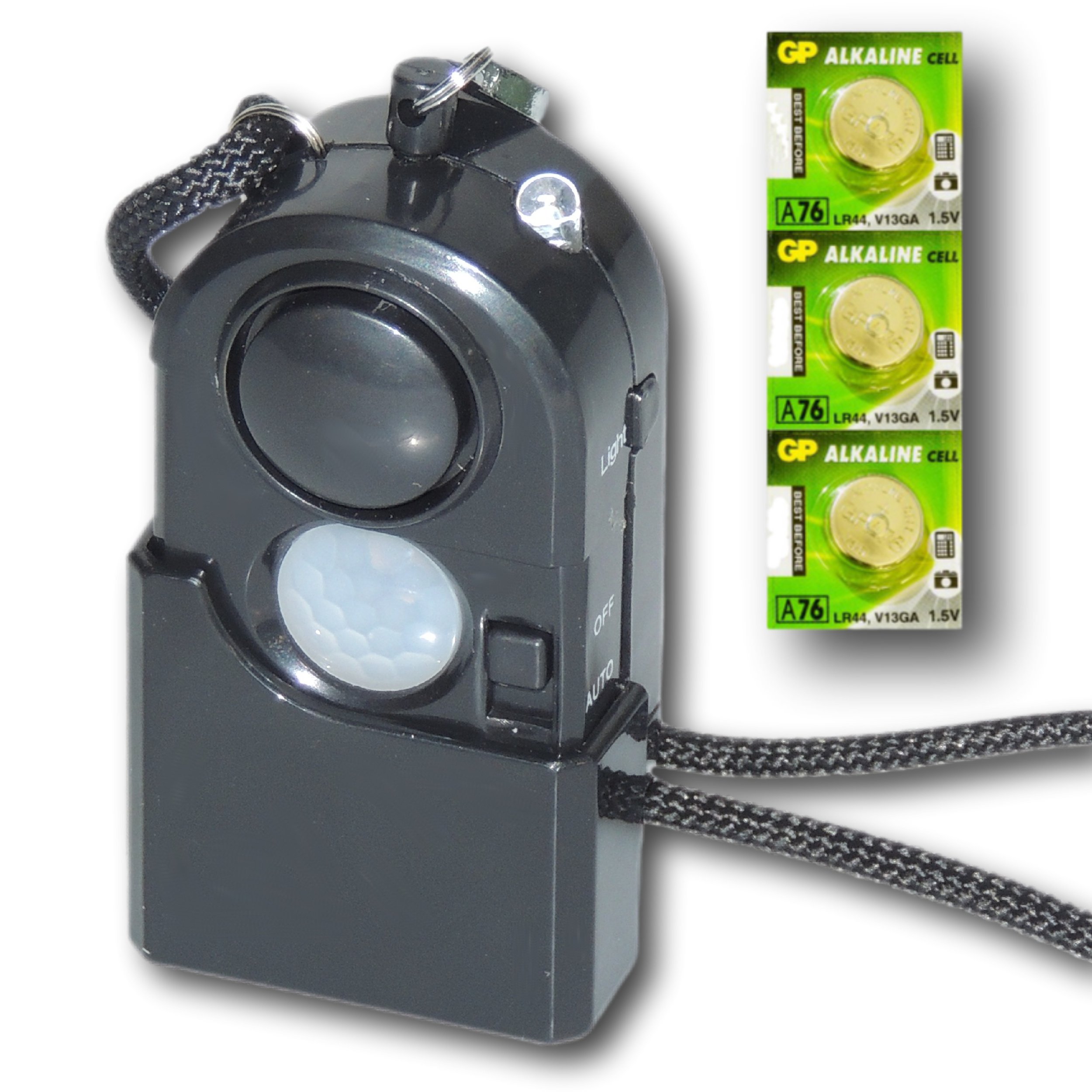 Minder Travel Guard Portable PIR Motion Sensor Detector Personal Panic Rape Attack Security Burglar Alarm - Intrusion Detection for Home and Travel - Supplied with a Spare Set of Batteries!