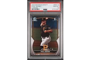 HOFSM.COM HALL OF FAME SPORTS MEMORABILIA Graded 2023 Topps Bowman Draft Paul Skenes #BDC14 Chrome Rookie RC Baseball Card PSA 10 Gem Mint