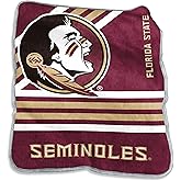 Logo Brands NCAA Raschel Throw Blanket – 50 x 60 Soft Fleece Blanket, Officially Licensed Collegiate Design, Cozy Throw for Tailgating, Game Day, & Home Décor