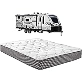 WanderRest Cool Hybrid 10” RV Mattress, Short Queen 60x74, Medium, Cooling Gel Memory Foam & Pocketed Coil Mattress for RV, C